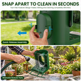Nafnti 2K Bird Feeder with Camera, Lifetime Free AI Recognition, 10000+ AI Bird Identification, Camera Bird Feeder with Solar Powered, 5GHz/2.4GHz