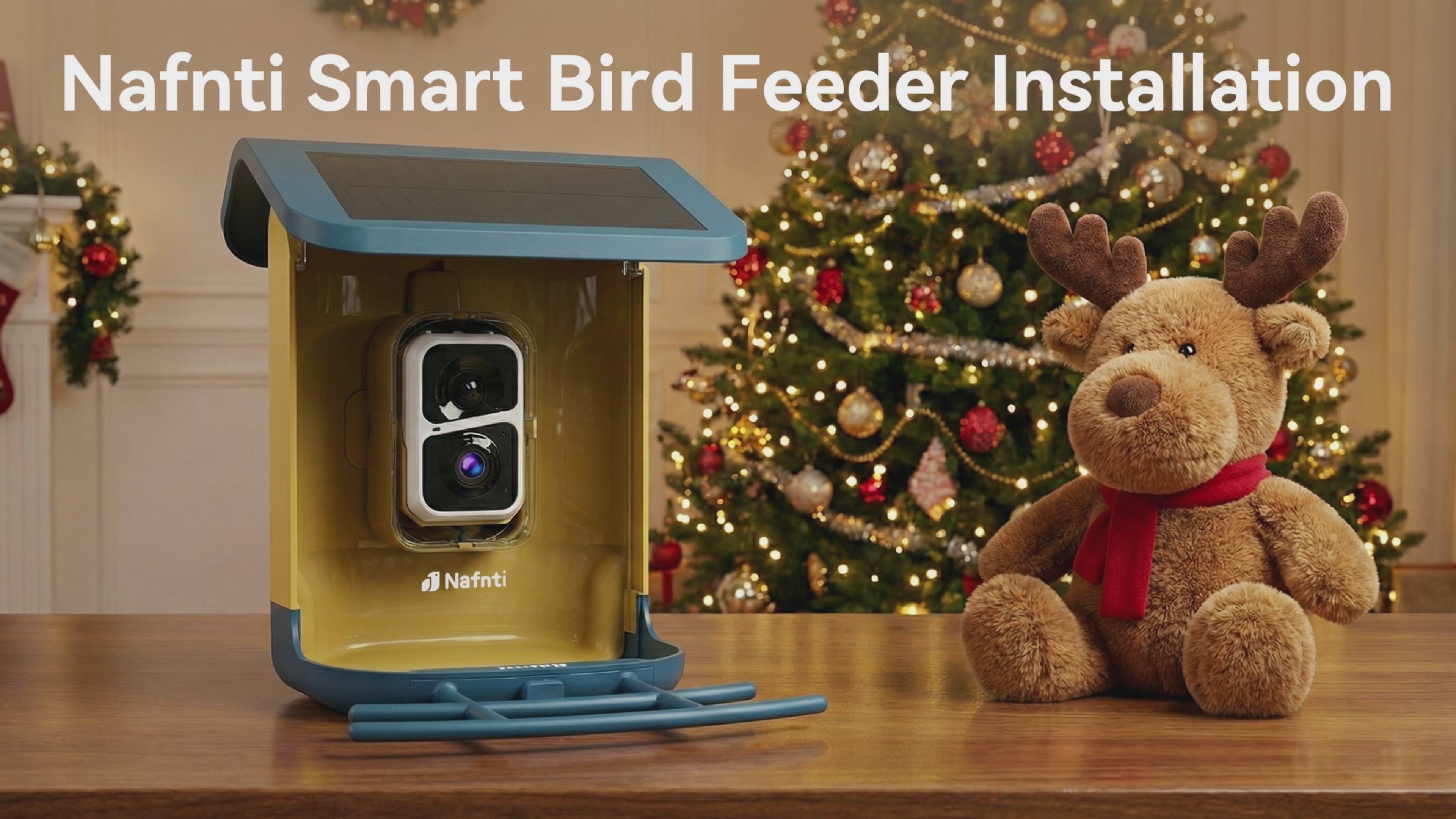 Comprehensive installation tutorial for Nafnti solar powered smart bird feeder camera